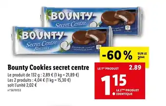 Bounty Cookies secret centre