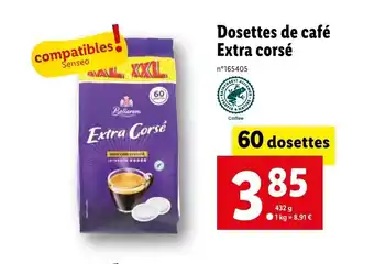 Lidl Dosettes de café Extra corsé offre