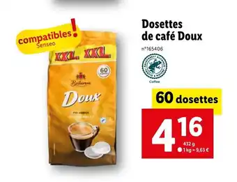 Lidl Dosettes de café Doux offre