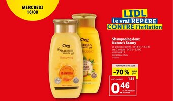 Shampooing doux Nature's Beauty