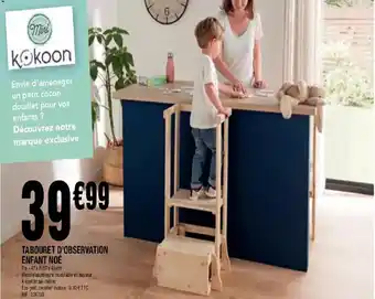La Foir'Fouille Tabouret d'observation enfant noé offre