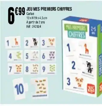 La Foir'Fouille Jeu mes premiers chiffres offre