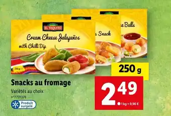 Lidl Snacks au fromage offre