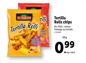 Lidl Tortilla Rolls chips offre