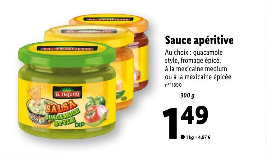 Promo Sauce apéritive chez Lidl