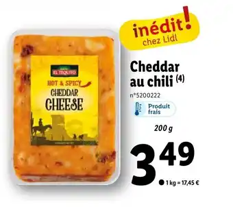 Lidl Cheddar au chili (4) offre