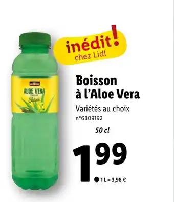 Lidl Boisson à l'Aloe Vera offre