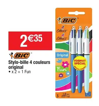 Migros Stylo-bille 4 couleurs original offre