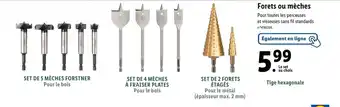 Lidl Forets ou mèches offre