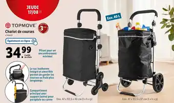 Lidl Chariot de courses offre