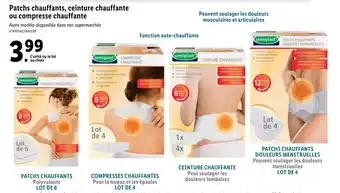 Lidl Patchs chauffants, nture chauffan ou compresse chauffante offre