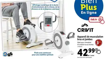 Lidl Appareil de musculation bras et jambes GARANTIE offre