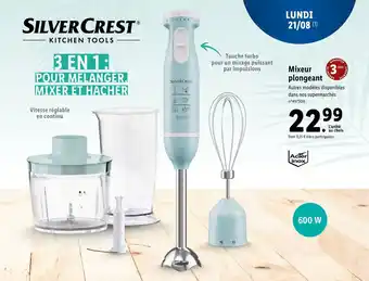 Lidl Mixeur plongeant offre