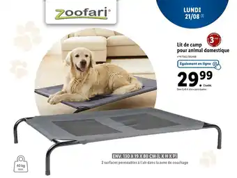 Lidl Lit de camp pour animal domestique offre