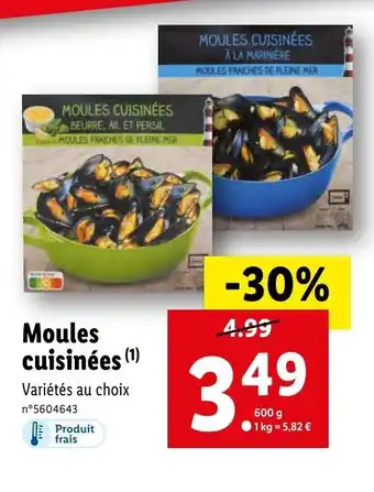 Lidl Moules cuisinées (¹) offre
