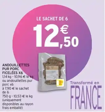 Intermarché Express ANDOUILLETTES PUR PORC FICELÉES X6 offre