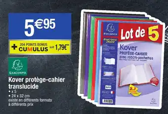 Kover protĂšge-cahier translucide