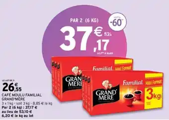 Intermarché Express CAFÉ MOULU FAMILIAL GRAND'MÈRE offre