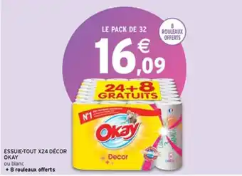 Intermarché Express ESSUIE-TOUT X24 DÉCOR OKAY offre