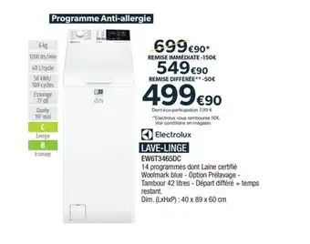 Proxi Confort LAVE-LINGE offre