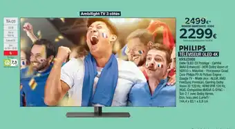 Proxi Confort PHILIPS TÉLÉVISEUR OLED 4K offre