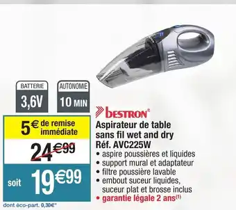 Migros Aspirateur de table sans fil wet and dry offre
