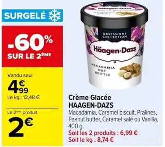 Carrefour Crème Glacée HAAGEN-DAZS offre