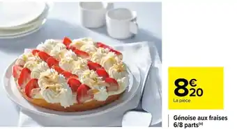 Génoise aux fraises 6/8 parts(0)