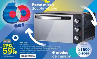 Carrefour Mini four Réf. : AMFCR30 offre