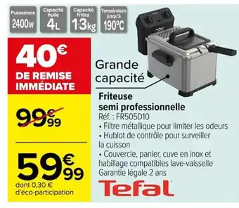 Carrefour Friteuse semi professionnelle offre