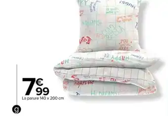 Carrefour Parure "Micrograffi" offre