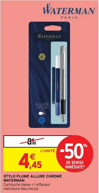 STYLO PLUME ALLURE CHROME WATERMAN