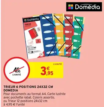 Intermarché Hyper TRIEUR 6 POSITIONS 24X32 CM DOMEDIA offre