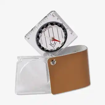 Boussole avec étui en cuir