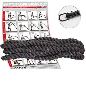 Corde ondulatoire crosstraining battle rope, taille: 38mm 12m