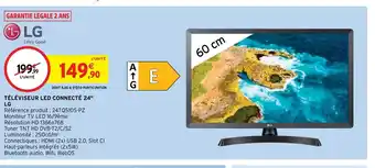 Intermarché Hyper TÉLÉVISEUR LED CONNECTÉ 24" offre