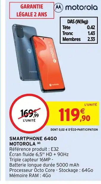SMARTPHONE 64GO MOTOROLA (d)