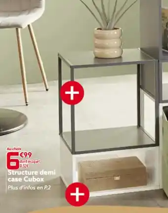 Gifi Structure demi case Cubox offre