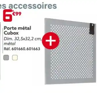 Gifi Porte métal Cubox offre