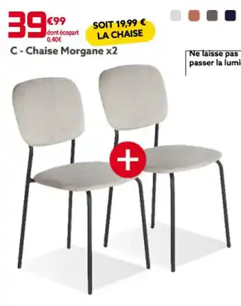 Gifi C-Chaise Morgane x2 offre