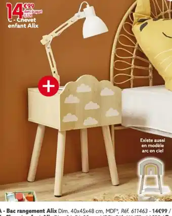 Gifi Chevet enfant Alix offre