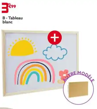Gifi B - Tableau blanc offre