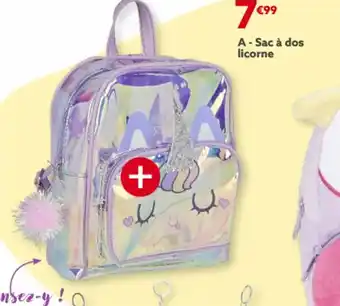 Gifi A - Sac à dos licorne offre