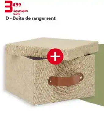 Gifi D- Boite de rangement offre