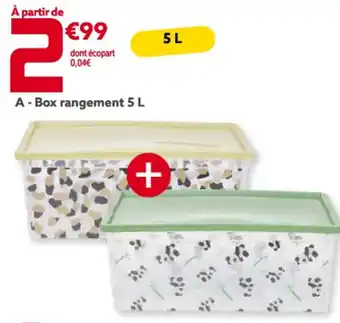 Gifi A-Box rangement 5 L offre