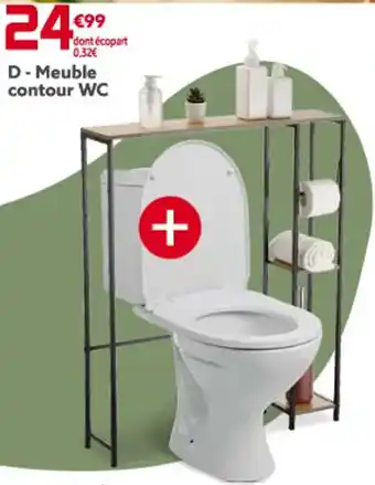 D- Meuble contour WC
