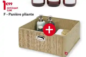 F-Panière pliante