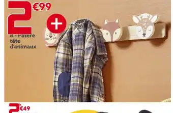 Gifi B-Patere tête d'animaux offre
