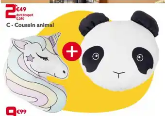 Gifi C-Coussin animal offre