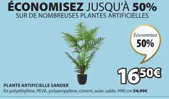 JYSK PLANTE ARTIFICIELLE SANDER offre